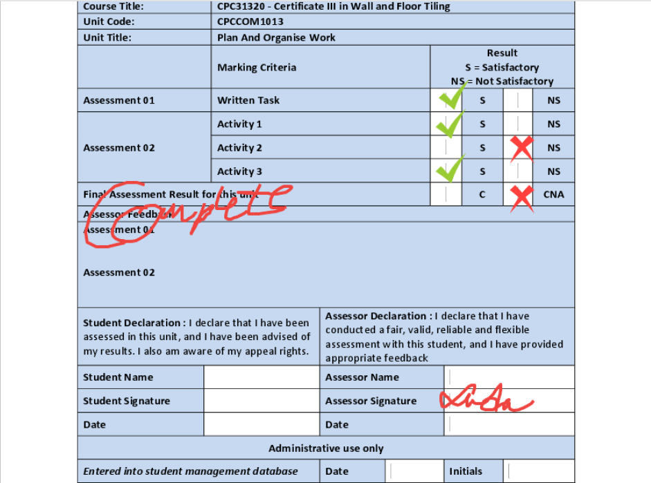 Digital marking preview